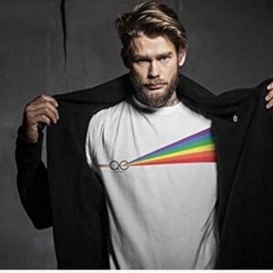 Queer Eye White Rainbow Graphic T-Shirt